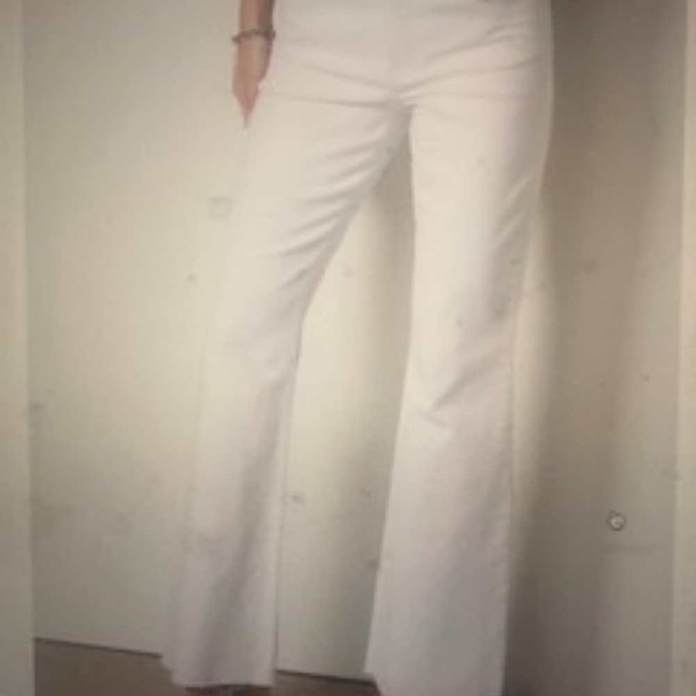 But From the Kloth raw edge white jeans
